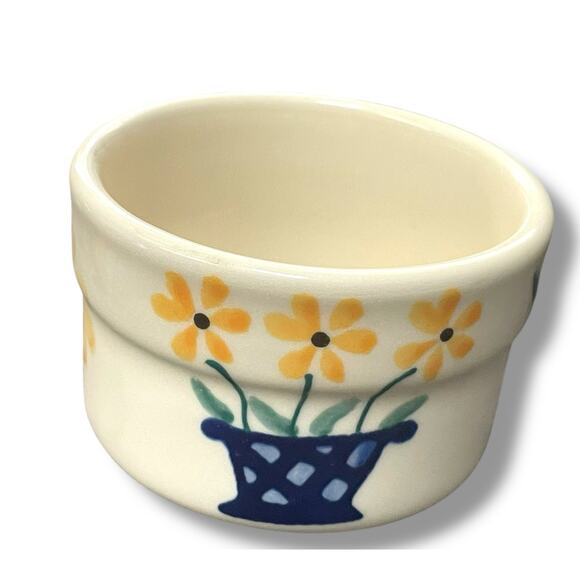 Bath & Body Works at Home Candle Holder Flowers Daisy Yellow Blue 4.25" Decor - Picture 7 of 12